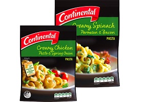 Australia: Unilever to launch Continental Gourmet Pasta & Rice range